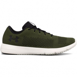 Under Armour buty męskie Rapid Rifle Green Stone Black 43. Czarne buty sportowe męskie Under Armour, bez zapięcia, do biegania. W wyprzedaży za 216,00 zł.