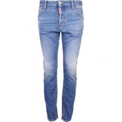 Dsquared2 Jeansy "Sexy Mercury". Czerwone jeansy męskie Dsquared2, z aplikacjami, z jeansu, klasyczne. Za 999,00 zł.