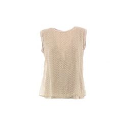 Topy na ramiączkach / T-shirty bez rękawów Gran Sasso 60207. Brązowe bluzki damskie Gran Sasso, bez wzorów, bez kołnierzyka. Za 498,48 zł.