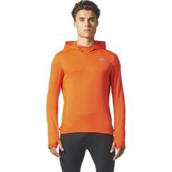 Bluzy męskie: Adidas Bluza męska RS Clima Hoodie Energy pomarańczowa r. M (BP8035)