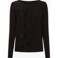 Weekend Max Mara - Damska koszulka z długim rękawem z domieszką jedwabiu, czarny. Czarne koszulki damskie Weekend Max Mara, s, z haftami, eleganckie, bez kołnierzyka. Za 399,95 zł.