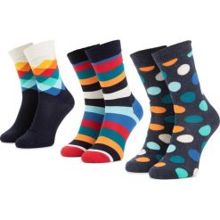 Zestaw 3 par wysokich skarpet unisex HAPPY SOCKS - XMIX08-6000 Kolorowy. Skarpetki damskie Happy Socks. Za 109,90 zł.