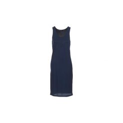 Sukienki krótkie Vero Moda VMBANANA. Niebieskie sukienki damskie Vero Moda, s, bez wzorów, bez kołnierzyka, z krótkim rękawem, krótkie, mini. Za 79,20 zł.