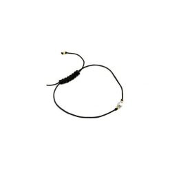 Bransoletka Howlit Sznurek złoto. Czarne bransoletki damskie Brazi druse jewelry, z nylonu, złote. Za 60,00 zł.
