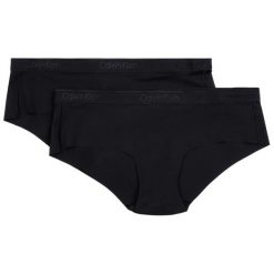 Komplet 2 par fig klasycznych Calvin Klein Underwear 000QD3696E. Czarne figi damskie Calvin Klein Underwear, xs, bez wzorów, z elastanu. W wyprzedaży za 129,00 zł.