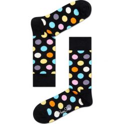 Happy Socks - Skarpety Big Dot. Czarne skarpetki męskie marki Happy Socks, z elastanu. Za 39,90 zł.