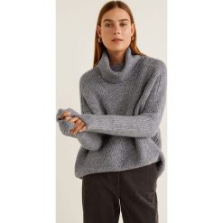 Mango - Sweter. Szare swetry damskie Mango, s, bez wzorów, z poliesteru, bez rękawów, bez kaptura. W wyprzedaży za 89,90 zł.