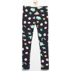 Legginsy dziewczęce: Legginsy z nadrukiem pusheen – Czarny