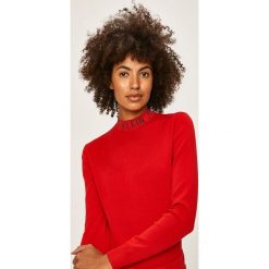 Calvin Klein Jeans - Sweter. Czarne swetry damskie Calvin Klein Jeans, s, bez wzorów, z bawełny, bez rękawów, bez kaptura. Za 449,90 zł.
