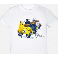 Mayoral - T-shirt dziecięcy 68-98 cm. Szare t-shirty męskie Mayoral, z nadrukiem, z bawełny. Za 54,90 zł.