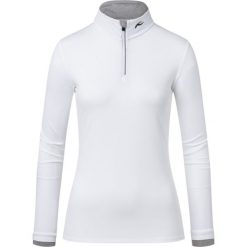 KJUS Polar damski Feel Half-Zip white. Białe bluzy damskie Kjus, bez wzorów, z polaru, bez rękawów, bez kaptura. Za 344,00 zł.