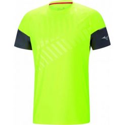 Mizuno T-Shirt Męski Shadow Tee Castlerock/Safety Yellow Xl. Żółte t-shirty męskie marki Mizuno, m. W wyprzedaży za 135,00 zł.