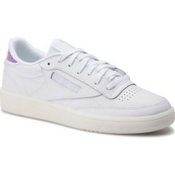 Buty Reebok - Club C 85 CN7753 White/True Grey. Białe buty sportowe damskie Reebok, bez wzorów, ze skóry, sportowe, reebok club. Za 399,00 zł.