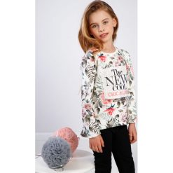 Różowa kwiecista bluza dziewczęca NDZ7824. Różowe bluzy dziewczęce marki Fasardi. Za 44,00 zł.