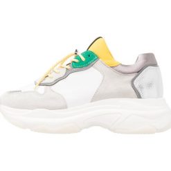 Trampki damskie slip on: Bronx Tenisówki i Trampki white/yellow/silver