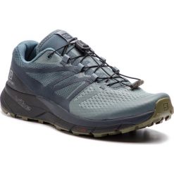 Buty SALOMON - Sense Ride 2 406739 27 V0 Stormy Weather/Ebony/Black. Zielone buty sportowe męskie Salomon, z tworzywa sztucznego, bez zapięcia, do biegania. W wyprzedaży za 359,00 zł.