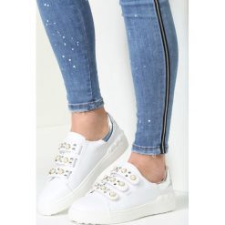 Biało-Srebrne Buty Sportowe Bye Bye Love. Białe buty sportowe damskie vices, bez wzorów, sportowe. Za 49,99 zł.