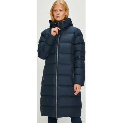 Jack Wolfskin - Kurtka puchowa Crystal Palace. Niebieskie kurtki damskie Jack Wolfskin, s, bez wzorów, z poliesteru, długie, z kapturem. W wyprzedaży za 899,90 zł.