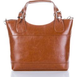 Shopper bag damskie: Włoska skórzana damska torba PAOLO PERUZZI SHOPPER BAG