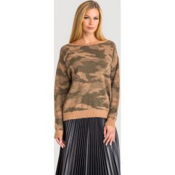 SWETER TWINSET. Żółte swetry damskie Twinset, xl, z aplikacjami, z dzianiny, bez rękawów, bez kaptura. Za 629,00 zł.