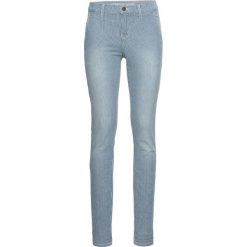 Dżinsy SKINNY z paskami bonprix niebieski w paski. Niebieskie jeansy damskie skinny bonprix. Za 129,99 zł.