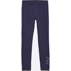 Guess Jeans - Legginsy dziecięce 118-166 cm. Niebieskie legginsy dziewczęce marki Guess Jeans, z bawełny. W wyprzedaży za 69,90 zł.