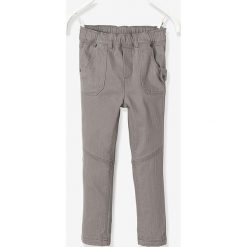 Spodnie - Slim fit - w kolorze szarym. Szare spodnie niemowlęce Vertbaudet Boys & Co., w paski. W wyprzedaży za 35,95 zł.
