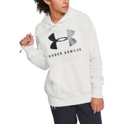 Under Armour Sportstyle Graphic Bluza Biały. Białe bluzy damskie Under Armour, m, bez wzorów, z bawełny, bez rękawów, bez kaptura. Za 240,95 zł.
