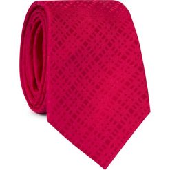 Krawat KWTR001597. Różowe krawaty męskie Giacomo Conti, bez wzorów, z mikrofibry, eleganckie. Za 69,00 zł.