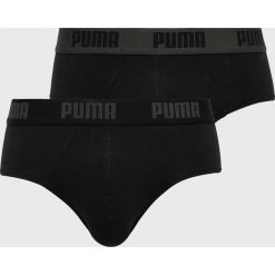 Puma - Slipy (2-pack). Czarne slipy męskie Puma, s, z elastanu. W wyprzedaży za 59,90 zł.