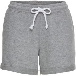 Spodenki dresowe bonprix jasnoszary melanż. Szare spodnie damskie bonprix, z dresówki. Za 54,99 zł.