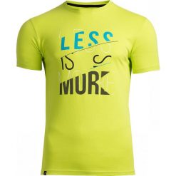 T-shirt męski TSM614 - soczysta zieleń - Outhorn. Żółte koszulki męskie Outhorn, na lato, m, bez wzorów, z bawełny, bez kołnierzyka, bez rękawów. W wyprzedaży za 29,99 zł.