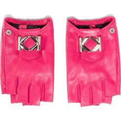 Rękawiczki Damskie KARL LAGERFELD - 205W3601 Peony Pink 538. Różowe rękawiczki damskie KARL LAGERFELD, bez wzorów, ze skóry. Za 479,00 zł.
