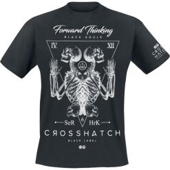 T-shirty męskie: Crosshatch Bonestee T-Shirt czarny