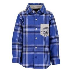 Blue Seven Koszula Chłopięca 92 Niebieska. Niebieskie koszule chłopięce marki Blue Seven, z bawełny, z klasycznym kołnierzykiem. Za 78,00 zł.