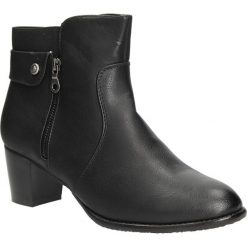 Botki na zamek Casu DB31002. Czarne botki damskie marki Casu, bez obcasa, na zamek. Za 62,99 zł.