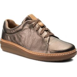 Creepersy damskie: Półbuty CLARKS - Amberlee Crest 261288004 Pewter