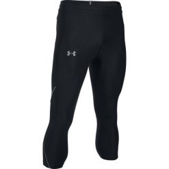 Under Armour Run True Heat Capri Black Refl L. Czarne spodenki i szorty męskie marki Under Armour, m, z tkaniny, sportowe, na fitness i siłownię. W wyprzedaży za 115,00 zł.