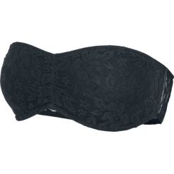 Topy damskie: Urban Classics Ladies Laces Bandeau Top Bandeau czarny