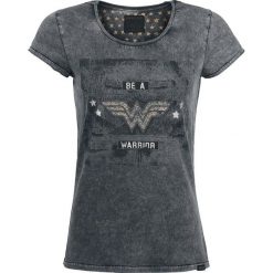 Wonder Woman Be A Warrior Koszulka damska ciemnoszary (Anthracite). Szare t-shirty damskie marki Wonder Woman, l, z nadrukiem. Za 79,90 zł.