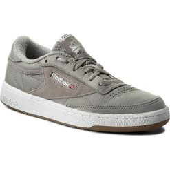 Buty Reebok - Club C 85 Estl CM8794 Powder Brey/Wht/Wshd Blue. Szare półbuty męskie Reebok, na co dzień, bez wzorów, ze skóry, eleganckie, bez zapięcia. W wyprzedaży za 269,00 zł.