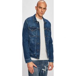 Tommy Jeans - Kurtka jeansowa. Niebieskie płaszcze męskie Tommy Jeans, s, bez wzorów, z elastanu, krótkie, bez kaptura. W wyprzedaży za 299,90 zł.