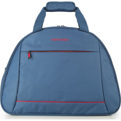 Torba podróżna 56-3S-465-90. Niebieskie torebki klasyczne damskie Wittchen, w paski, z materiału. Za 119,00 zł.