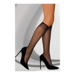 Podkolanowki Matria Black 20 DEN. Czarne podkolanówki damskie LivCo Corsetti, bez wzorów. Za 14,90 zł.