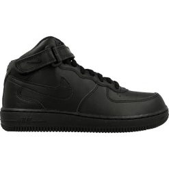 Buty Nike Force 1 Mid (PS) (314196-004). Czarne buty dziewczęce sportowe Nike, na zimę, w paski, ze skóry, z paskami. Za 219,99 zł.