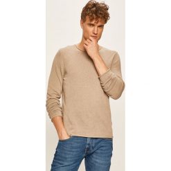 Premium by Jack&Jones - Sweter. Niebieskie swetry męskie Premium by Jack&Jones, s, bez wzorów, z bawełny, z okrągłym kołnierzem, bez kaptura. Za 169,90 zł.