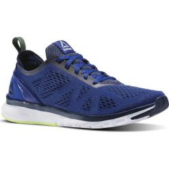 MĘSKIE BUTY DO BIEGANIA REEBOK PRINT SMOOTH ULTRAKNIT (41). Niebieskie buty sportowe męskie Reebok, z żakardem, bez zapięcia, do biegania, reebok print. W wyprzedaży za 229,99 zł.