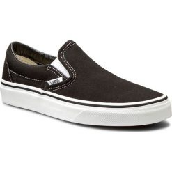 Tenisówki Vans Classic Slip-On VN-0EYEBLK. Czarne półbuty męskie Vans, bez wzorów, bez zapięcia. W wyprzedaży za 239,00 zł.