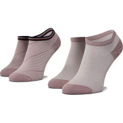 Zestaw 2 par niskich skarpet damskich TOMMY HILFIGER - 320302001 Woodrose 012. Różowe skarpetki damskie z elastanu. Za 39,00 zł.