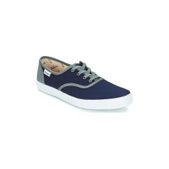 Buty Victoria INGLESA LONA DETALL CONTRAS. Niebieskie trampki i tenisówki damskie Victoria, bez wzorów, bez zapięcia. Za 103,20 zł.